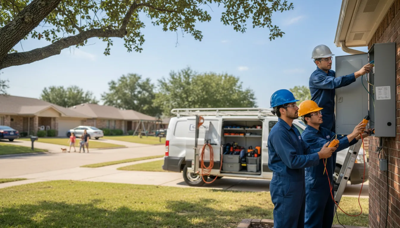 Certified electrician providing emergency electrical services in Wright, AR